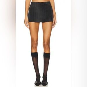 BP. Black Pinstripe Mini Skort XS